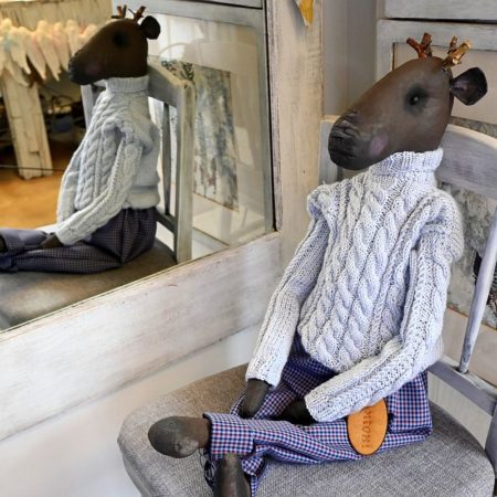 Łoś Antoni – lalka tilda handmade