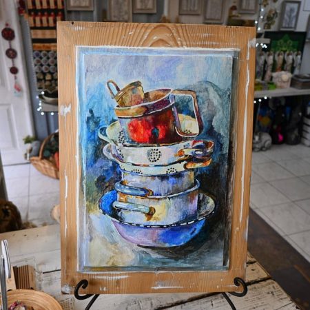 Martwa natura I – obraz akrylowy na filunku z drzwi