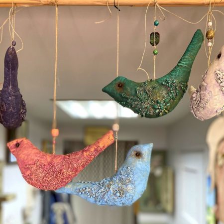 Dekoracyjne Ptaki Ręcznie Malowane